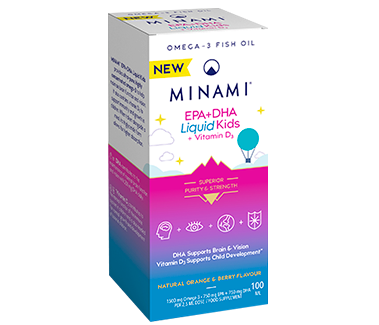 MINAMI EPA + DHA  Liquid Kids angle view