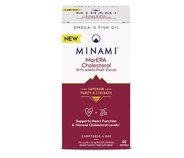 MINAMI MorEPA cholesterol front view